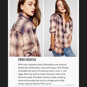 🕊 NWT Free People “Take On Me” top